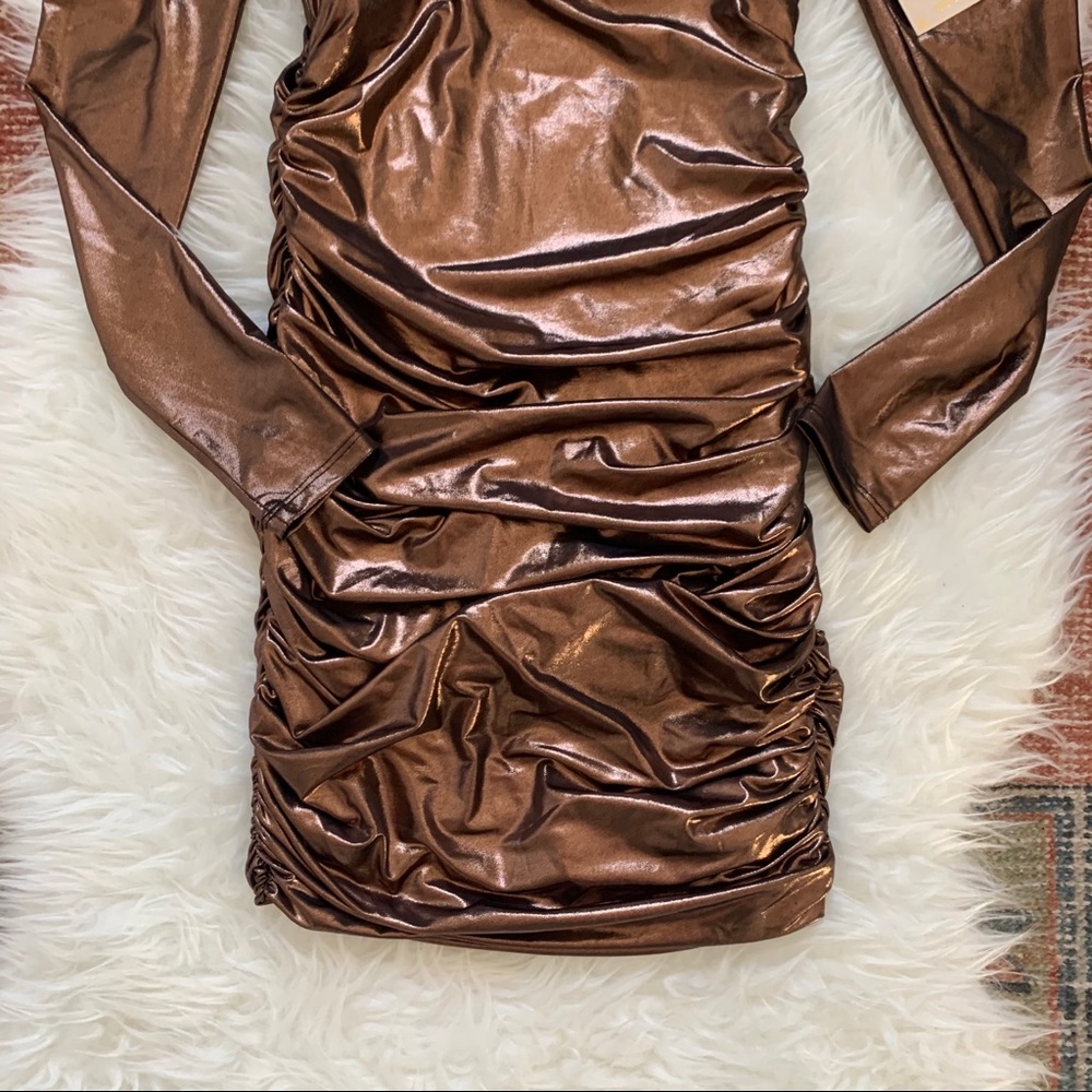 Metalic Forever 21 dress NWT - Picture 2 of 6